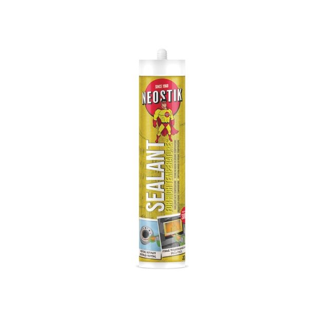 TESNILNA MASA NEOSTIK ZA VISOKE TEMPERATURE 300 ML ČRNA