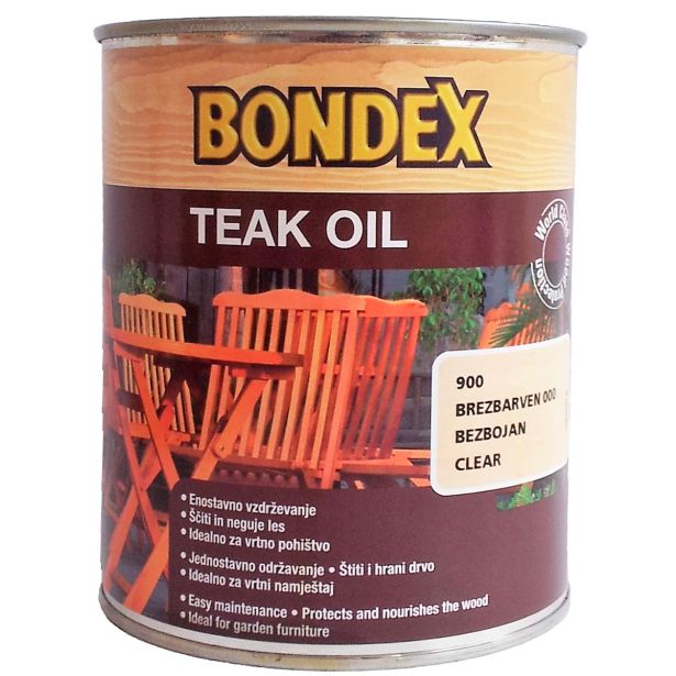 TIKOVO OLJE ZA LES BONDEX 0.75 L