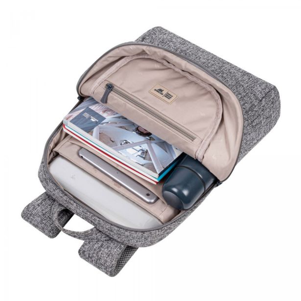 TORBA/NAHRBTNIK RIVACASE ZA PRENOSNIK SIVA 13,3"