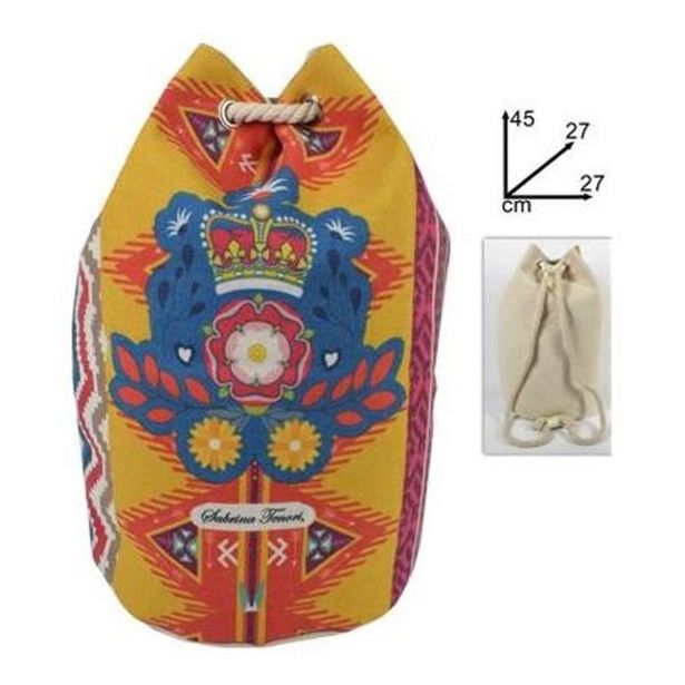 TORBA ZA NA PLAŽO SABRINA TENORI CORONA, VREČA 45X27X27 PISANA