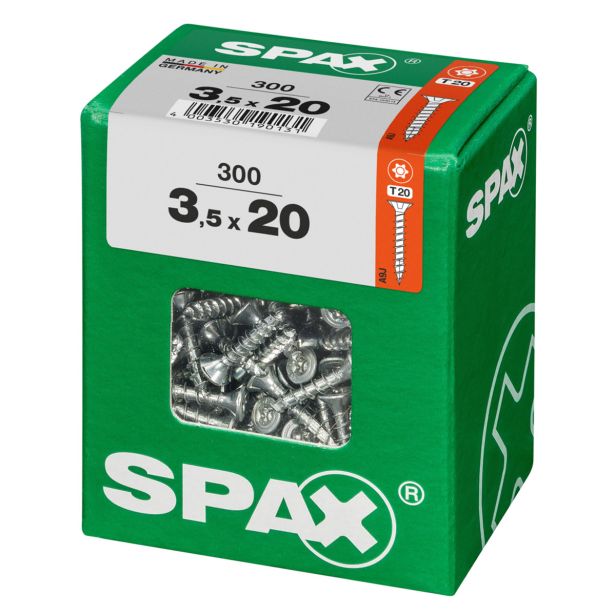 UNIVERZALNI VIJAK SPAX TX 3.5X20 WIROX A2F V ZAVITKU 300 KOS