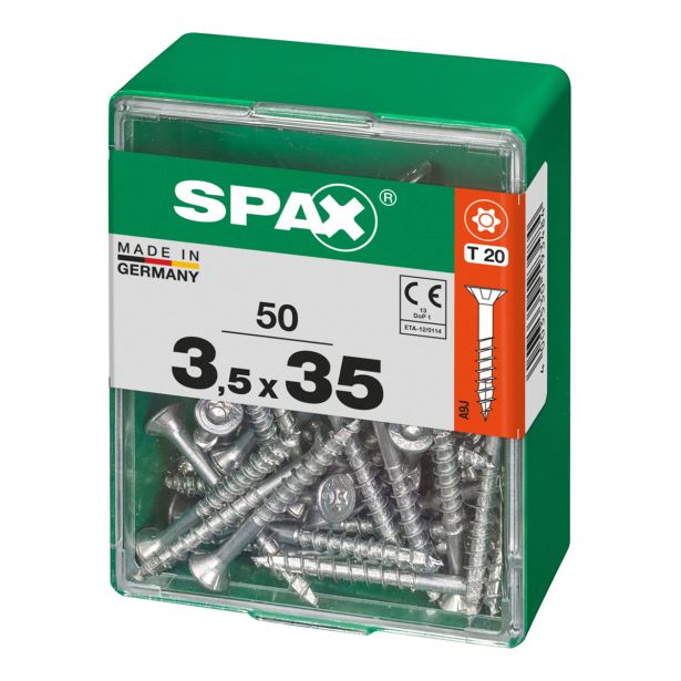 UNIVERZALNI VIJAK SPAX TX 3.5X35 WIROX A2F V ZAVITKU 50KOS