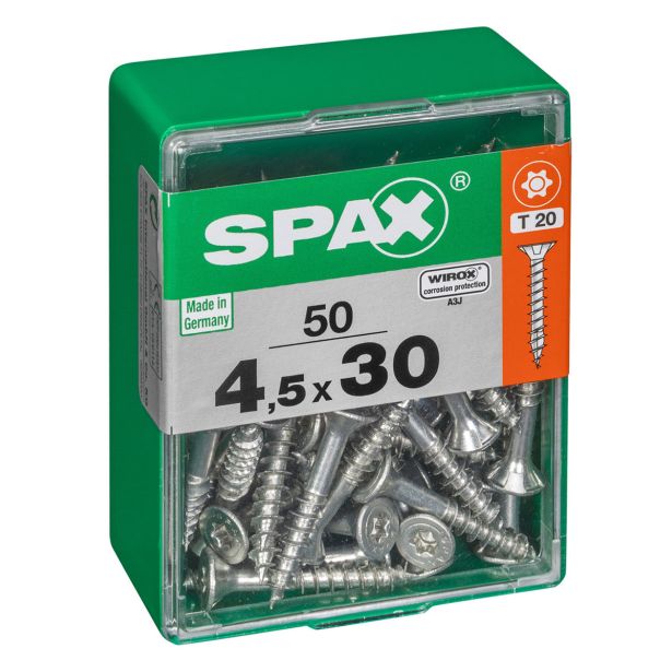 UNIVERZALNI VIJAK SPAX TX 4.5X30 WIROX A2F V ZAVITKU 50 KOS