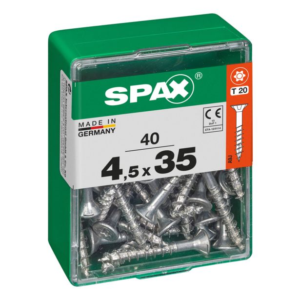 UNIVERZALNI VIJAK SPAX TX 4.5X35 WIROX A2F V ZAVITKU 40KOS