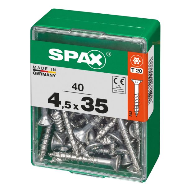 UNIVERZALNI VIJAK SPAX TX 4.5X35 WIROX A2F V ZAVITKU 40KOS