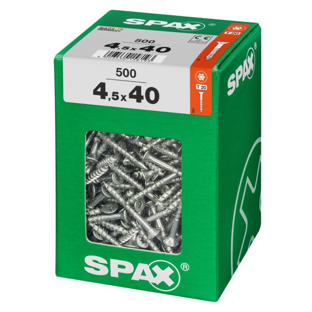 UNIVERZALNI VIJAK SPAX TX 4.5X40 WIROX A2F V ZAVITKU 500KOS