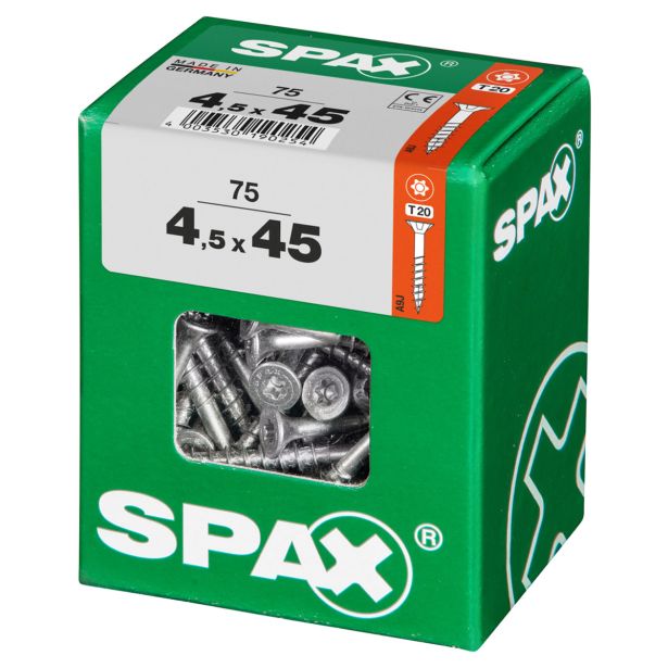 UNIVERZALNI VIJAK SPAX TX 4.5X45 WIROX A2F V ZAVITKU 75KOS