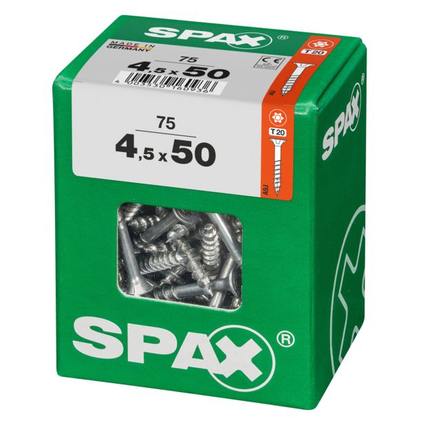 UNIVERZALNI VIJAK SPAX TX 4.5X50 WIROX A2F V ZAVITKU 75KOS