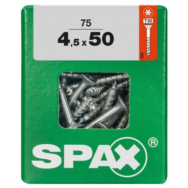 UNIVERZALNI VIJAK SPAX TX 4.5X50 WIROX A2F V ZAVITKU 75KOS