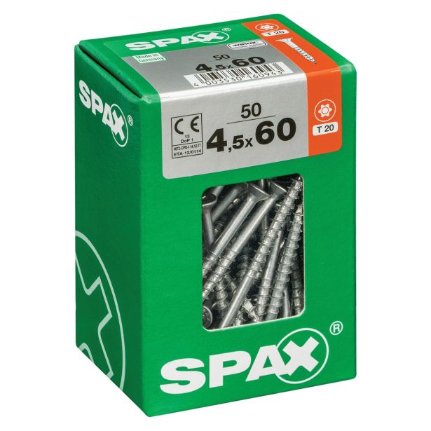 UNIVERZALNI VIJAK SPAX TX 4.5X60 WIROX A2F V ZAVITKU 50KOS