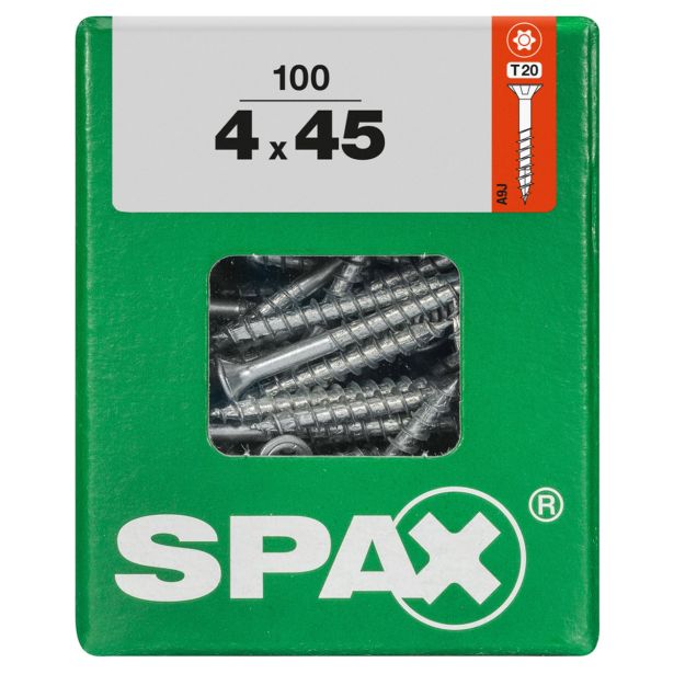 UNIVERZALNI VIJAK SPAX TX 4X45 WIROX A2F V ZAVITKU 100KOS