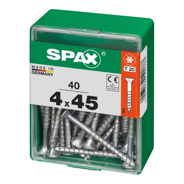UNIVERZALNI VIJAK SPAX TX 4X45 WIROX A2F V ZAVITKU 40KOS