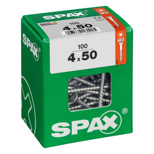 UNIVERZALNI VIJAK SPAX TX 4X50 WIROX A2F V ZAVITKU 100KOS