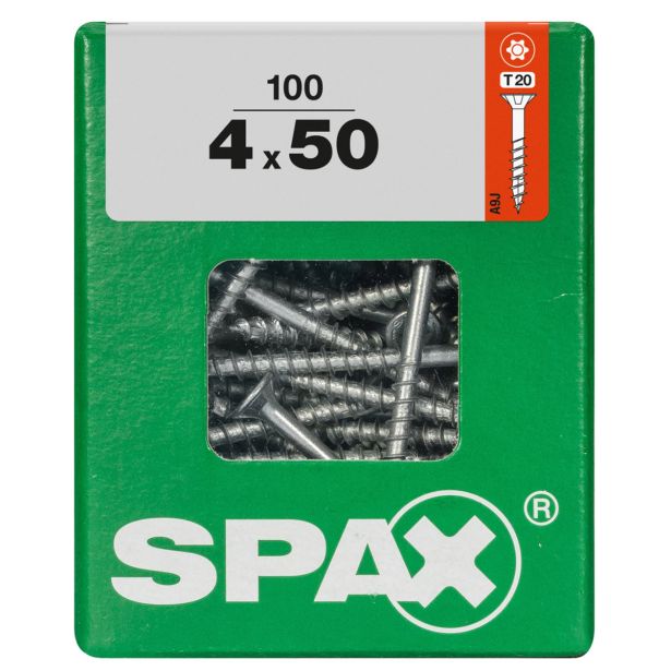 UNIVERZALNI VIJAK SPAX TX 4X50 WIROX A2F V ZAVITKU 100KOS