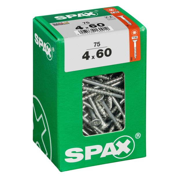 UNIVERZALNI VIJAK SPAX TX 4X60 WIROX A2F V ZAVITKU 75KOS