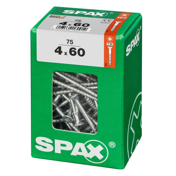UNIVERZALNI VIJAK SPAX TX 4X60 WIROX A2F V ZAVITKU 75KOS