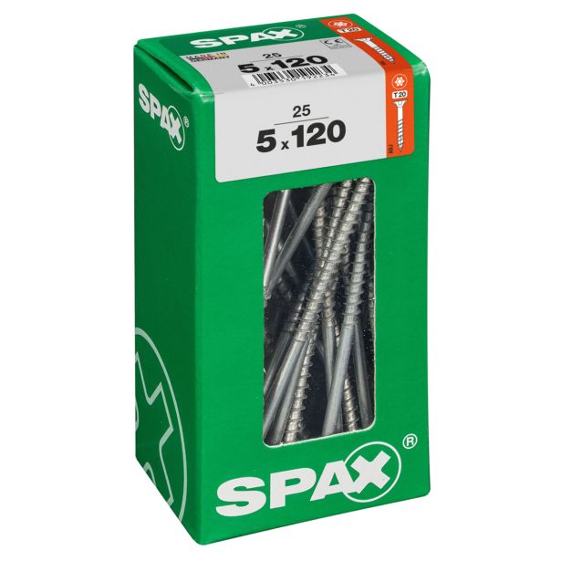 UNIVERZALNI VIJAK SPAX TX 5X120 WIROX A2F V ZAVITKU 25 KOS