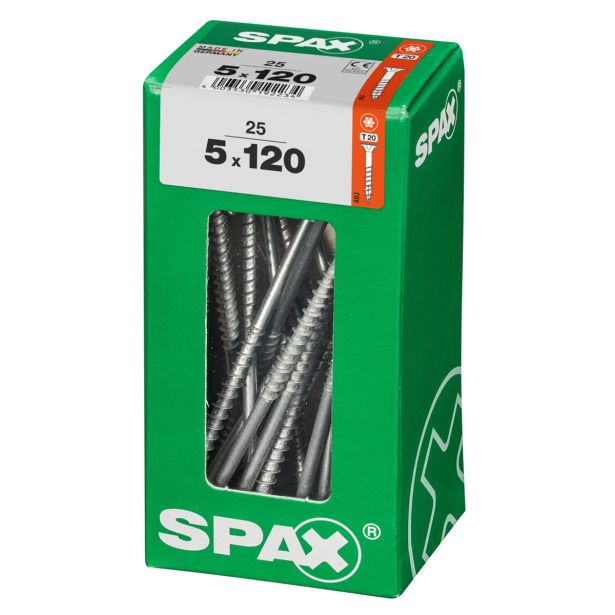 UNIVERZALNI VIJAK SPAX TX 5X120 WIROX A2F V ZAVITKU 25 KOS