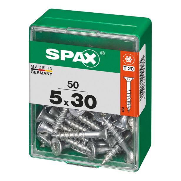 UNIVERZALNI VIJAK SPAX TX 5X30 WIROX A2F V ZAVITKU 50 KOS