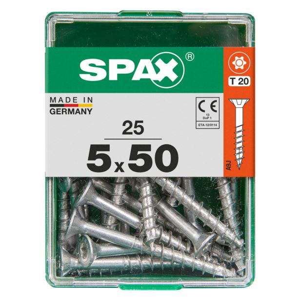 UNIVERZALNI VIJAK SPAX TX 5X50 WIROX A2F V ZAVITKU 25KOS