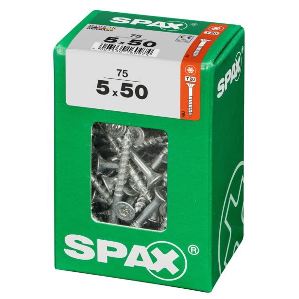 UNIVERZALNI VIJAK SPAX TX 5X50 WIROX A2F V ZAVITKU 75KOS