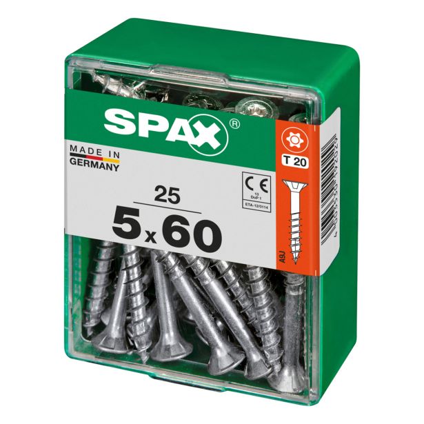 UNIVERZALNI VIJAK SPAX TX 5X60 WIROX A2F V ZAVITKU 25KOS