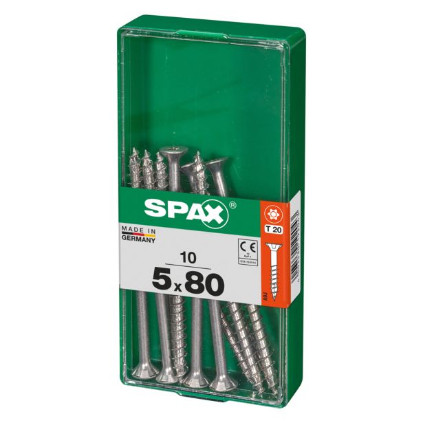 UNIVERZALNI VIJAK SPAX TX 5X80 WIROX A2F V ZAVITKU 10KOS