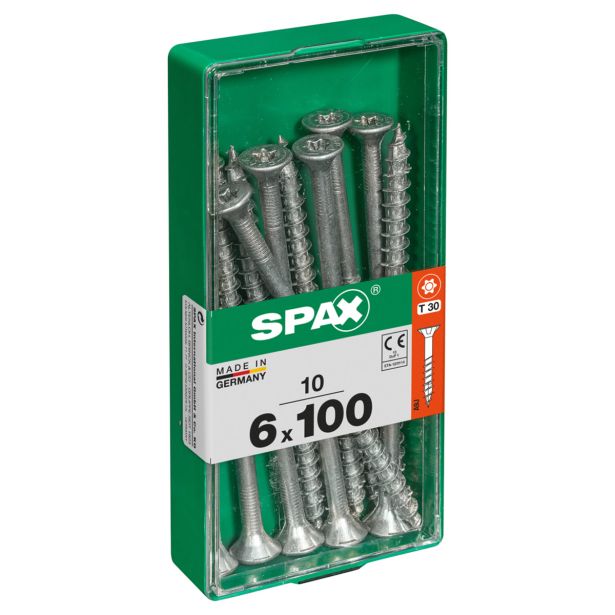 UNIVERZALNI VIJAK SPAX TX 6X100 WIROX A2F V ZAVITKU 10KOS