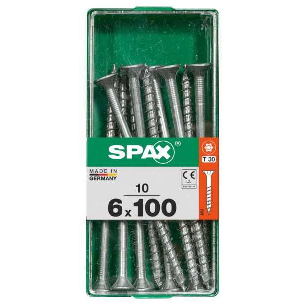 UNIVERZALNI VIJAK SPAX TX 6X100 WIROX A2F V ZAVITKU 10KOS