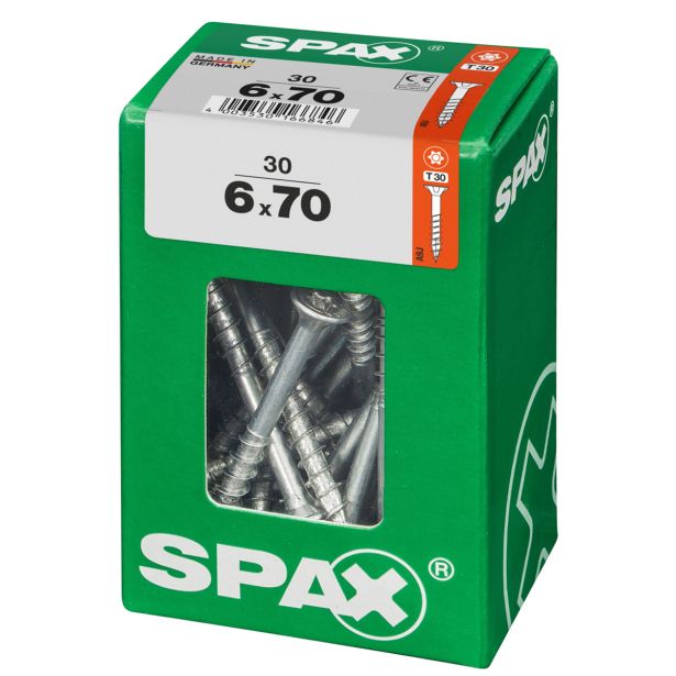 UNIVERZALNI VIJAK SPAX TX 6X70 WIROX A2F V ZAVITKU 30KOS