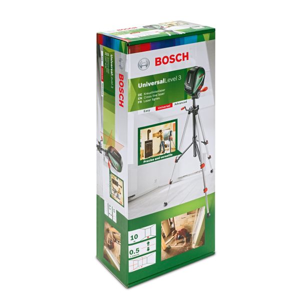 KRIŽNI LASER S STOJALOM BOSCH UNIVERSALLEVEL 3 SET