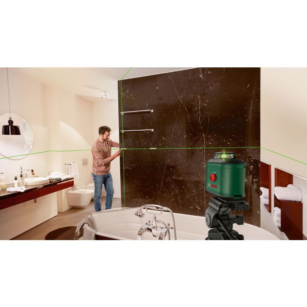 UNIVERSALLEVEL 360 + TT 150 LINIJSKI LASER Z ZELENIM ŽARKOM + STOJALO TT 150