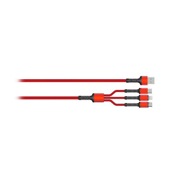 USB KABEL MOYE CONNECT DATA 3 V 1 - 1M USB-C/MICRO/LIGHTNING