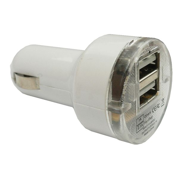 CARCOMMERCE USB POLNILEC 12/24V (1X 2100MA, 1X 1000MA)
