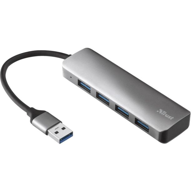 USB RAZDELILEC (HUB) TRUST HALYX ALUMINI 4 USB 3.2