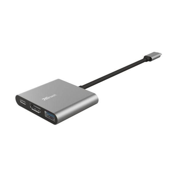 USB RAZDELILEC TRUST MULTIPORT DALYX 3/1 USB-C ADAPTER ALUMINIJ