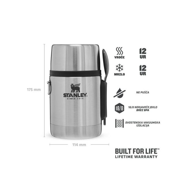 VAKUUMSKA POSODA THE STAINLESS STEEL ALL-IN-ONE FOOD JAR 0.53L, STAINLESS STEEL