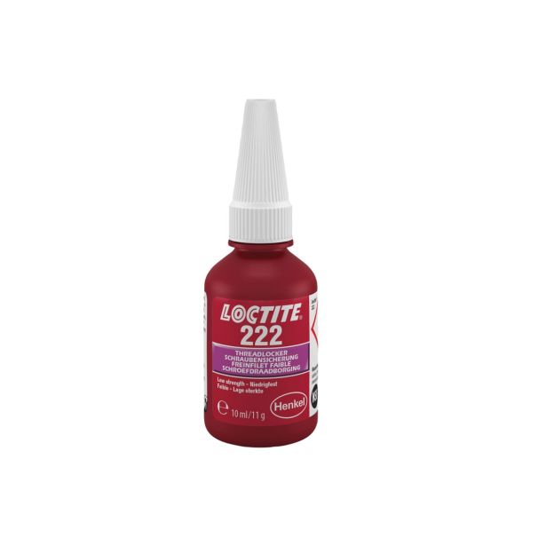 VAROVALO NAVOJNIH ZVEZ LOCTITE 222 BO 10ML EGFD 10 ML