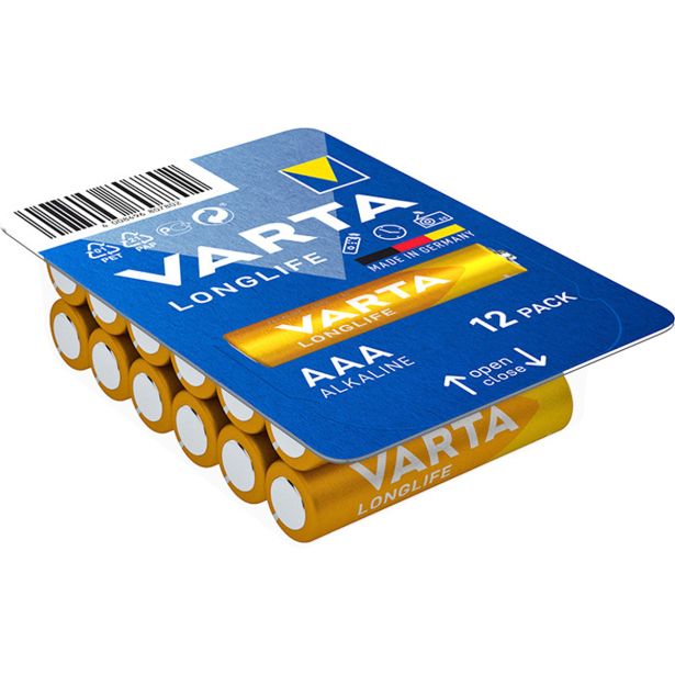 VARTA LONGLIFE AAA 12/1 BOX