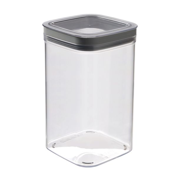 POSODA ZA SHRANJEVANJE CURVER 1.8L 12X12X20 CM DRY CUBE TRANSPARENT SIVA