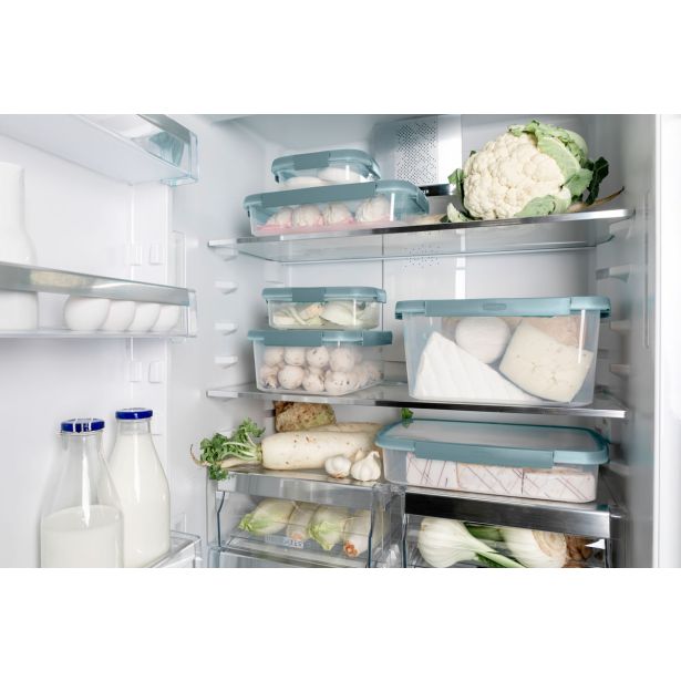 POSODA ZA SHRANJEVANJE CURVER 1 L SMART ECO FRESH SIVO MODRA