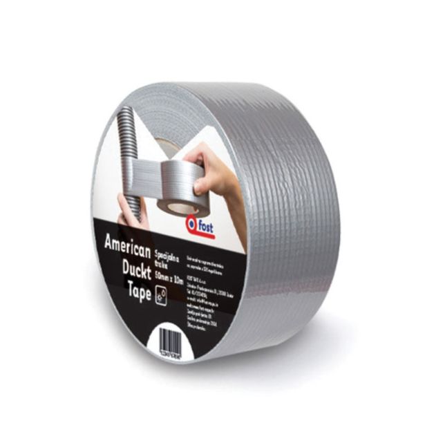 VEČNAMENSKI LEPILNI TRAK FOST AMERICAN DUCKT TAPE ČRNA 50MM X 10M