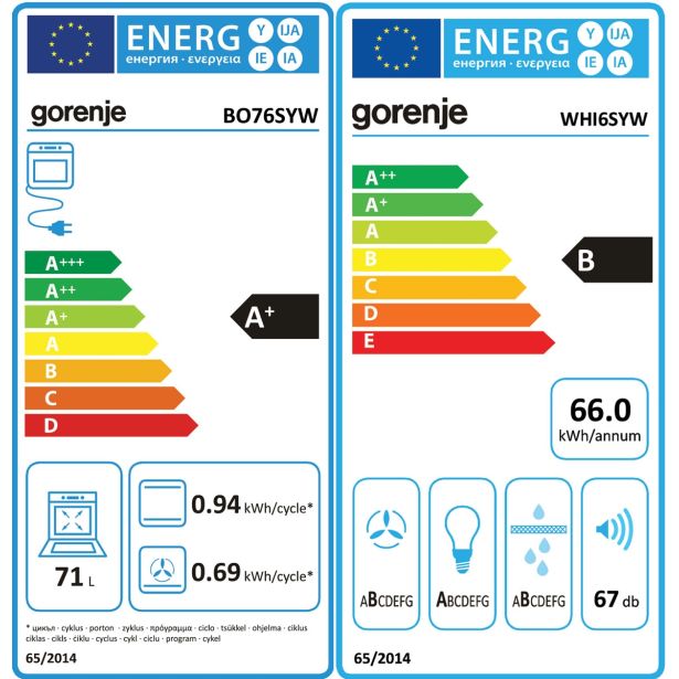 VGRADNA PEČICA + PLOŠČA GORENJE BO76SYW + IT643SYW + WHI6SYW