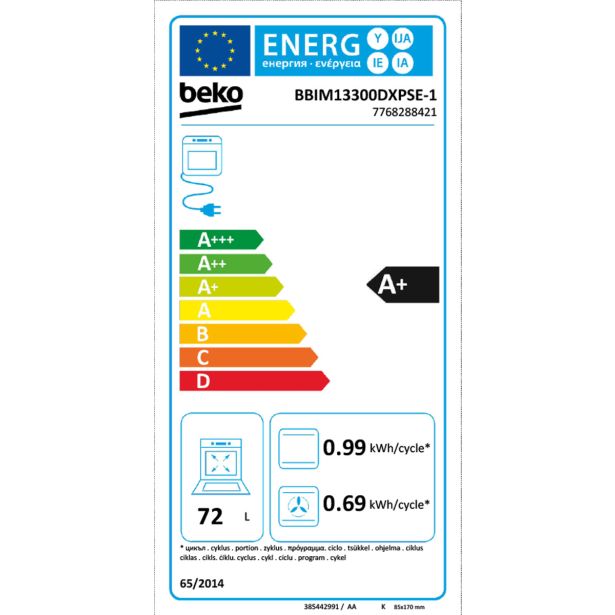 VGRADNA PEČICA BEKO BBIM13300DXPSE-1