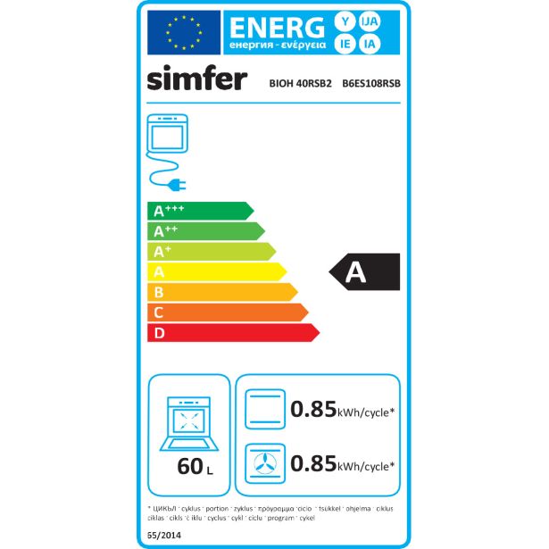 VGRADNA PEČICA + PLOŠČA SIMFER BIOH 40RSB2