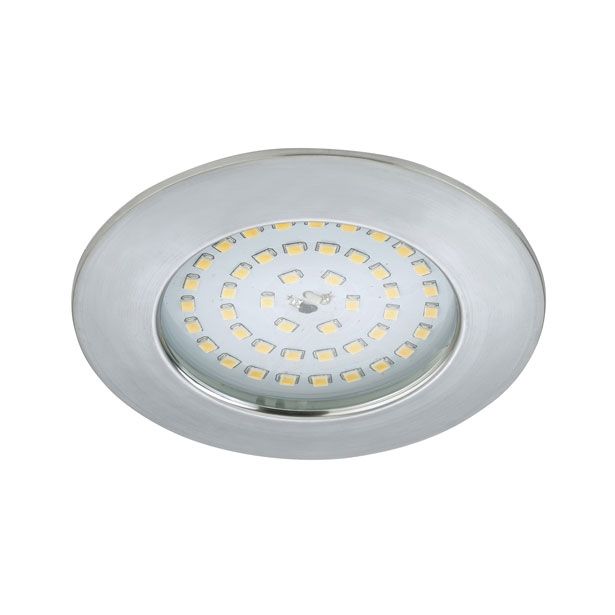 VGRADNA STROPNA SVETILKA PRISMA 1X10.5W LED, FI=100 MM ALUMINIJ, OKR., IP44