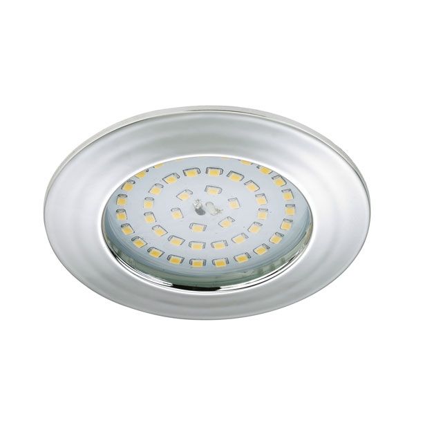 VGRADNA STROPNA SVETILKA PRISMA 1X10.5W LED, FI=100 MM KROM, OKR., IP44