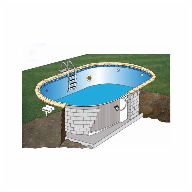 VGRADNI BAZEN PLANET POOL SET FARO 3.2X6X1.2M