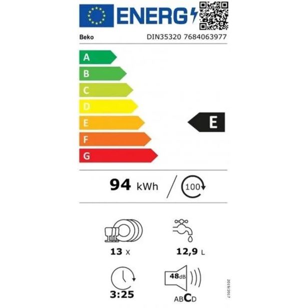 VGRADNI POMIVALNI STROJ BEKO DIN35320