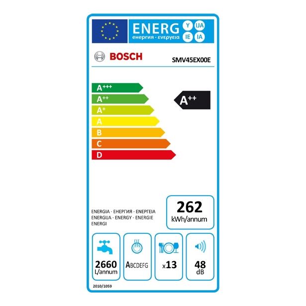 VGRADNI POMIVALNI STROJ BOSCH SMV 45EX00E